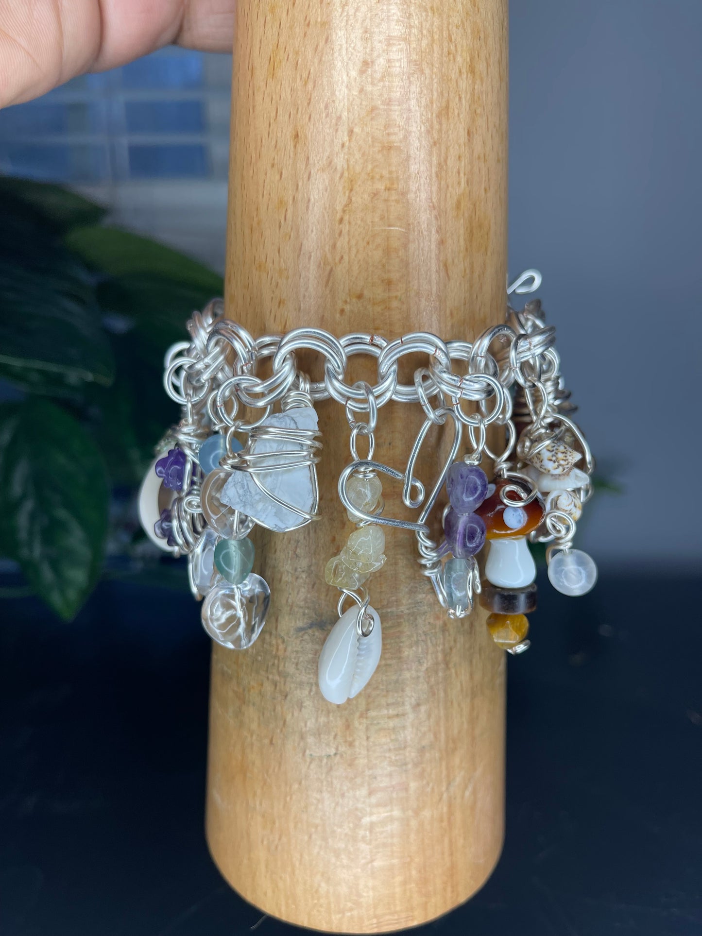 ‘Love Yours’ Silver Charm Bracelet