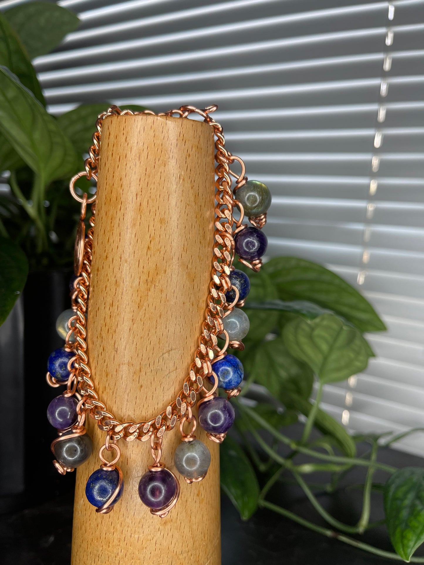Copper Cuban Link Anklet