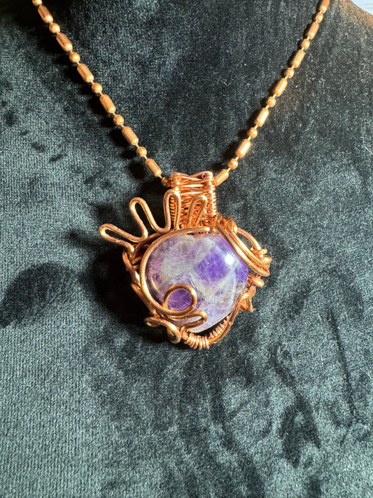 Amethyst Heart Sunbeam