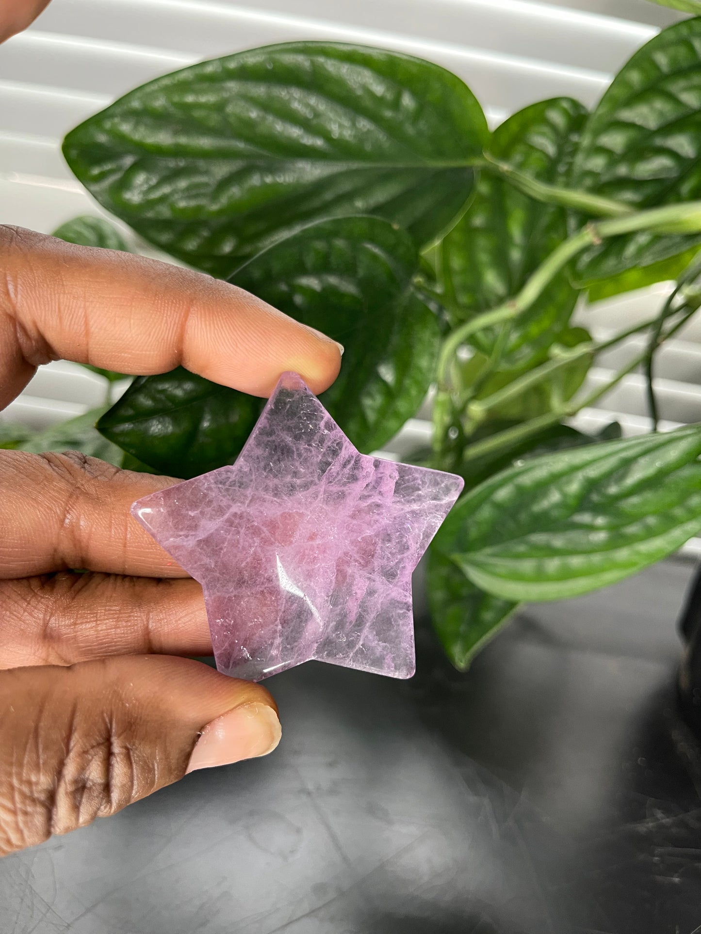 Magenta Fluorite Crystal Stars