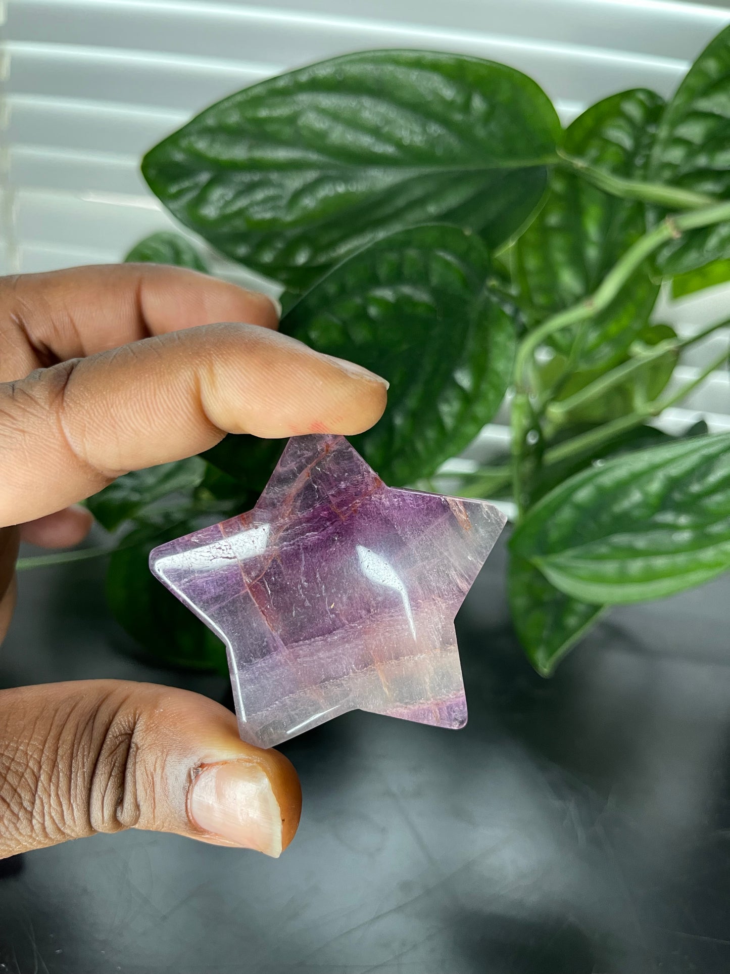Magenta Fluorite Crystal Stars