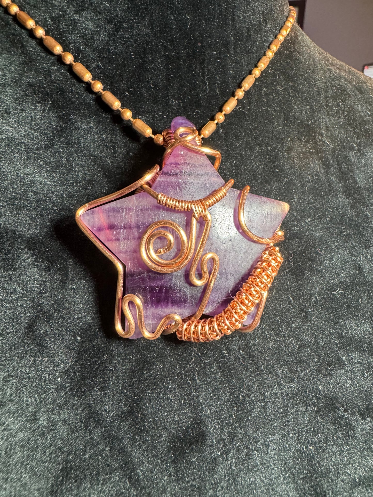 Purple Fluorite Detailed Star