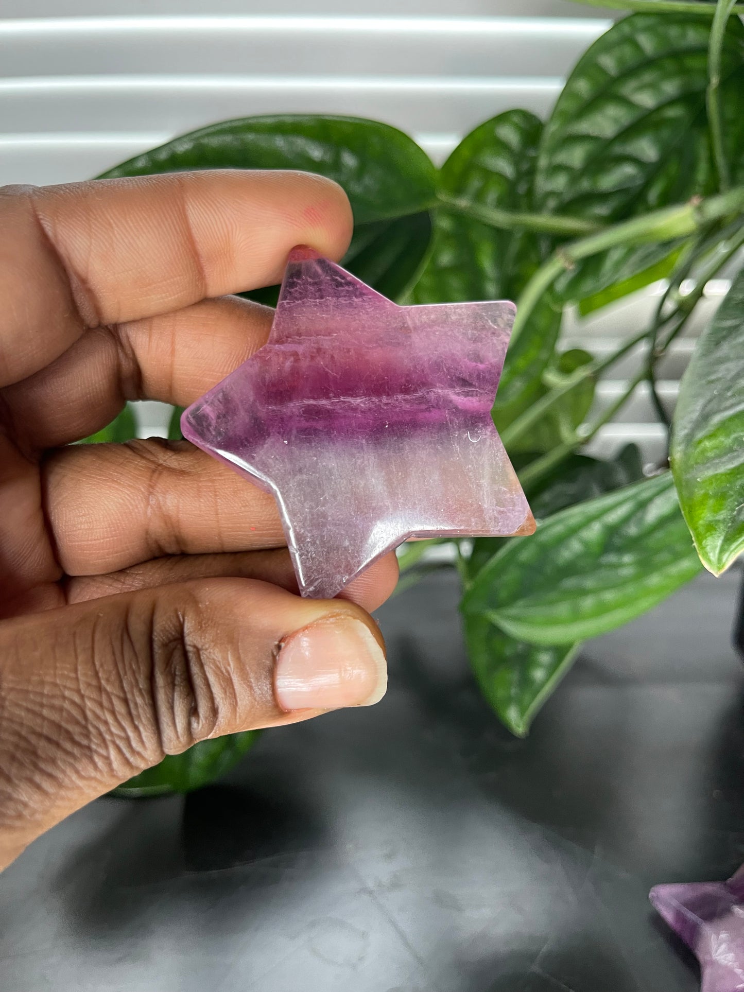 Magenta Fluorite Crystal Stars