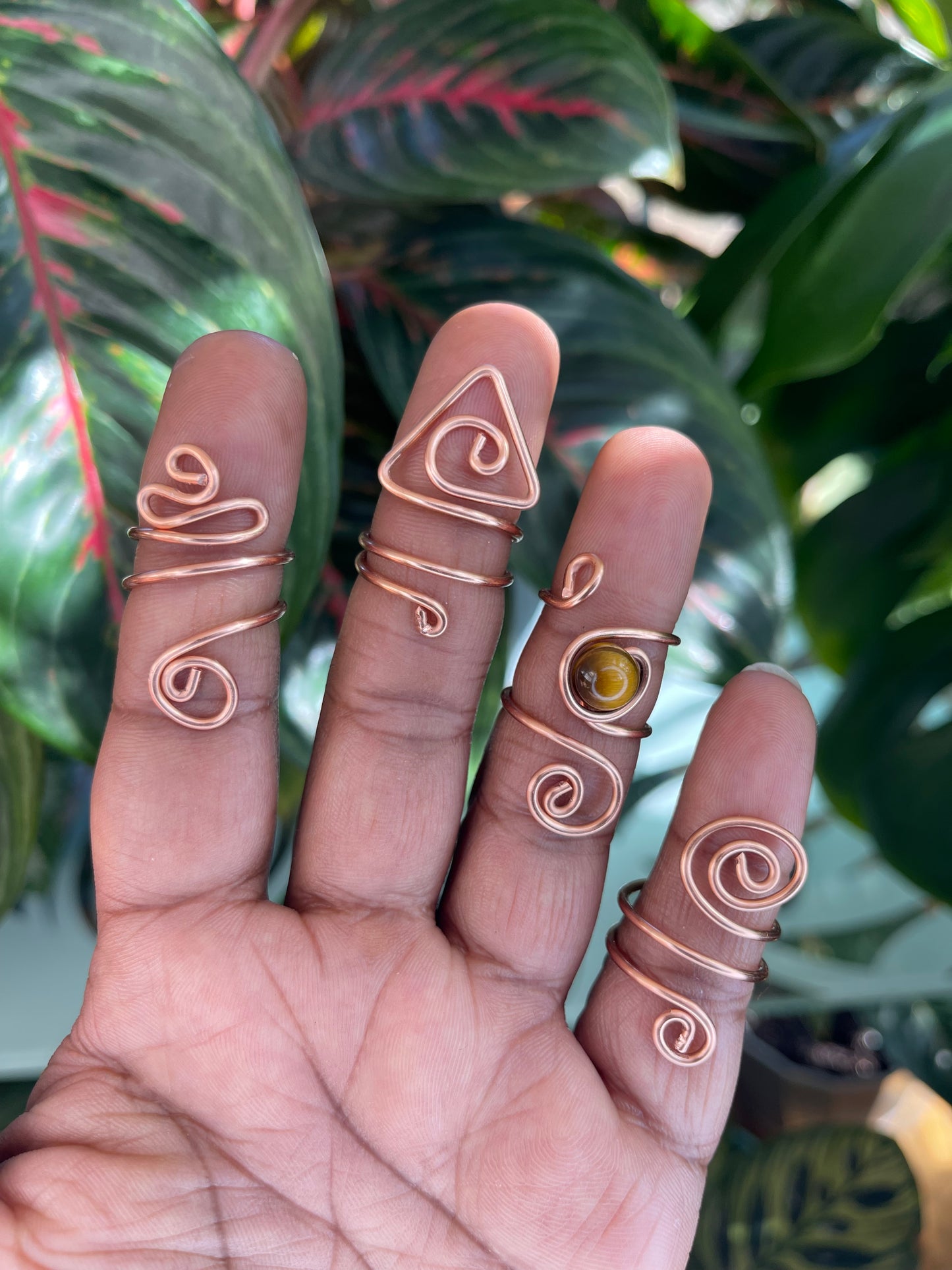 Copper Ring Set