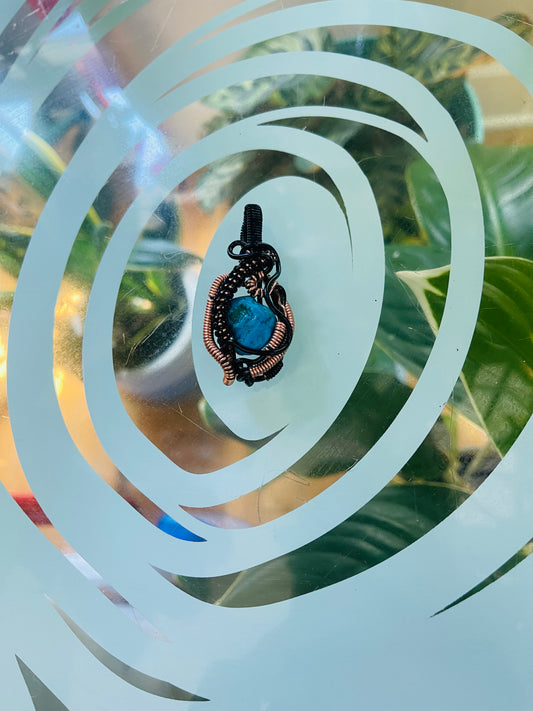 Turquoise in Black Copper