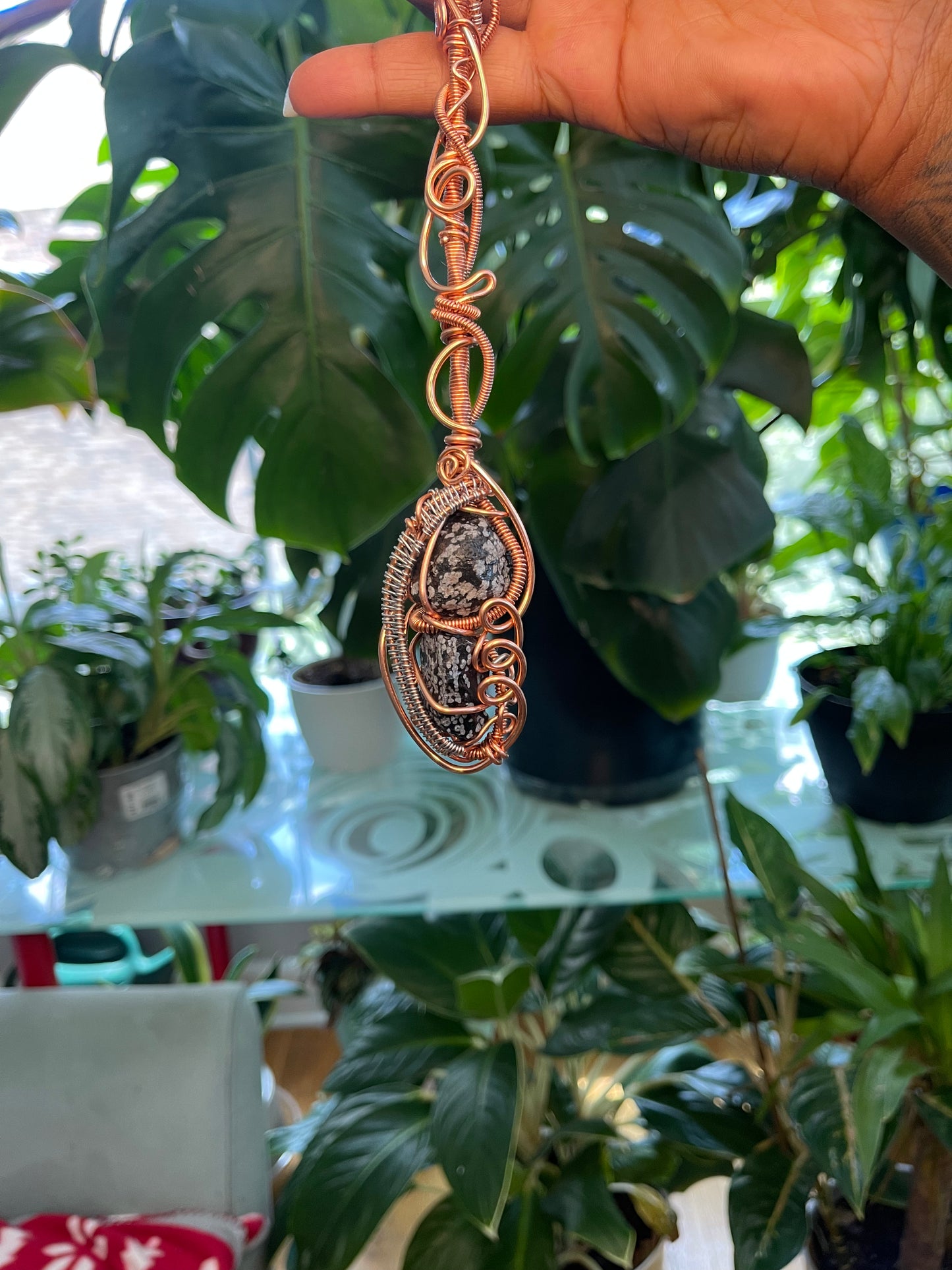 Snowflake Obsidian Magic Stick