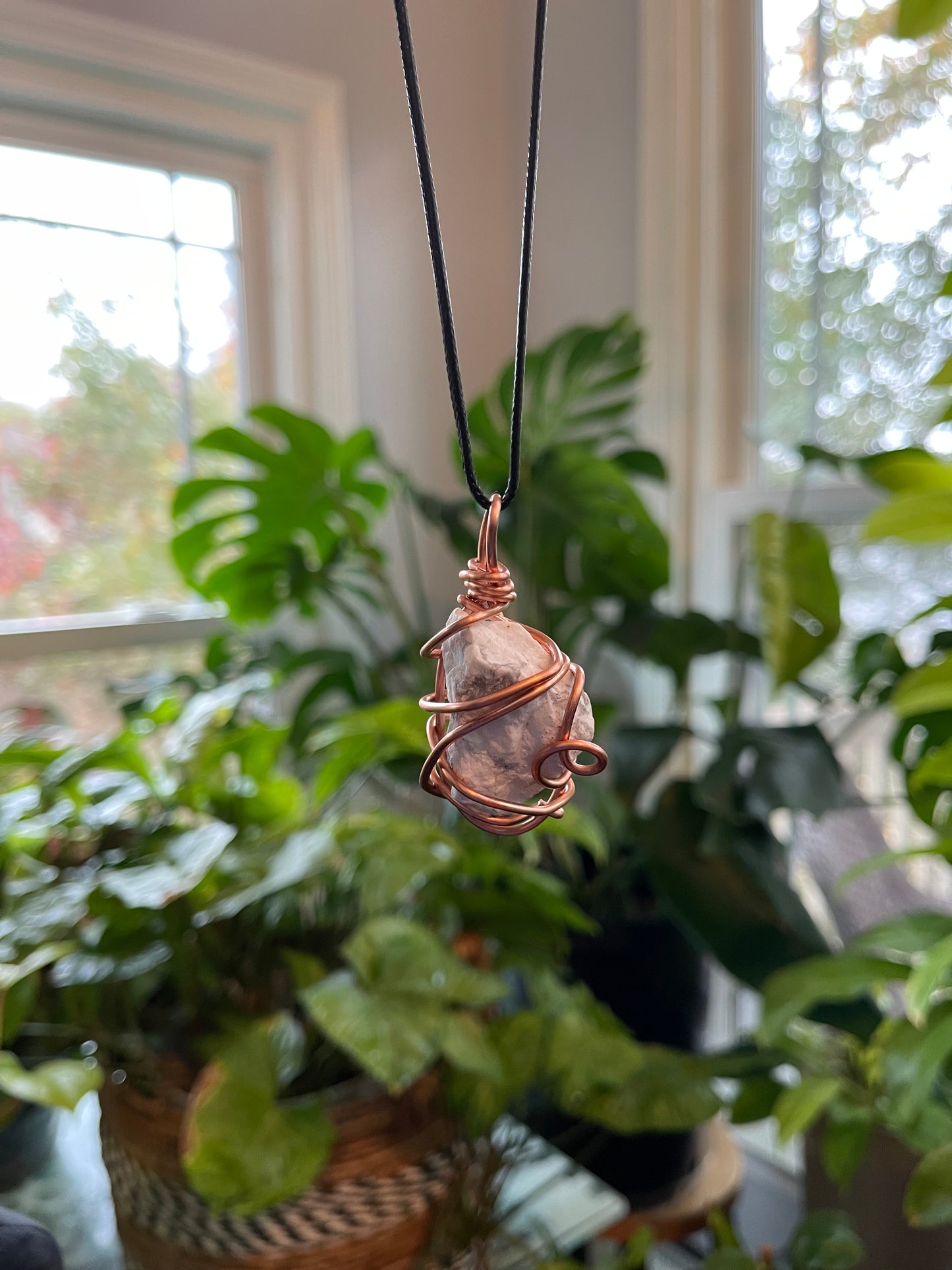 White Howlite Pendant