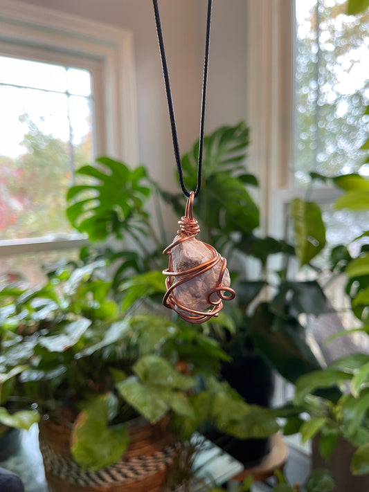 White Howlite Pendant