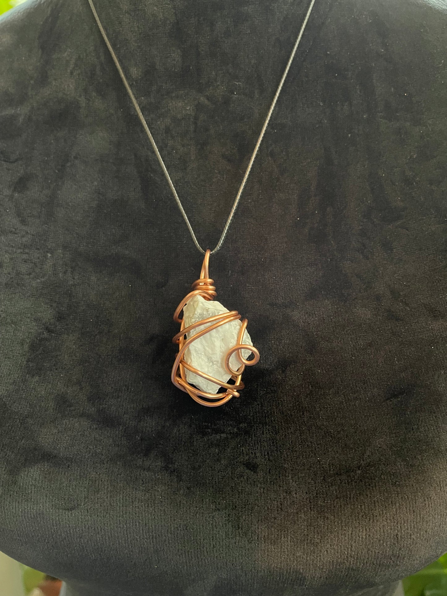 White Howlite Pendant