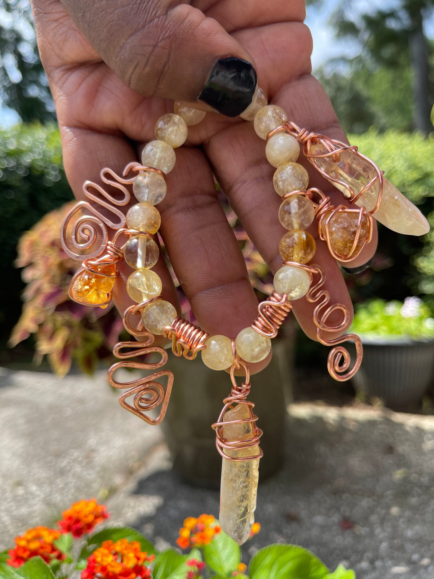 Citrine Hestia Charm Bracelet