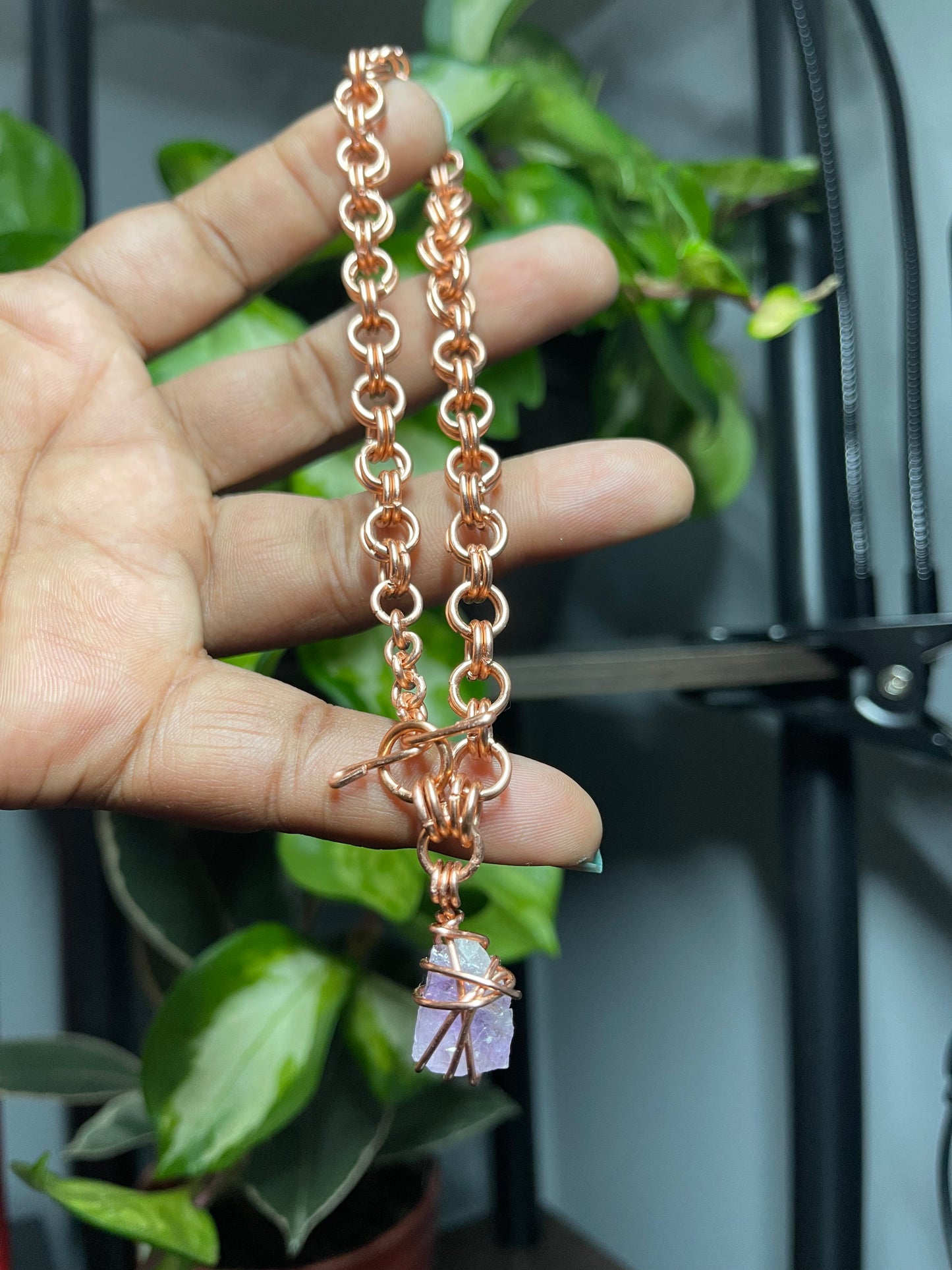 Crystal Tiny Links Anklet