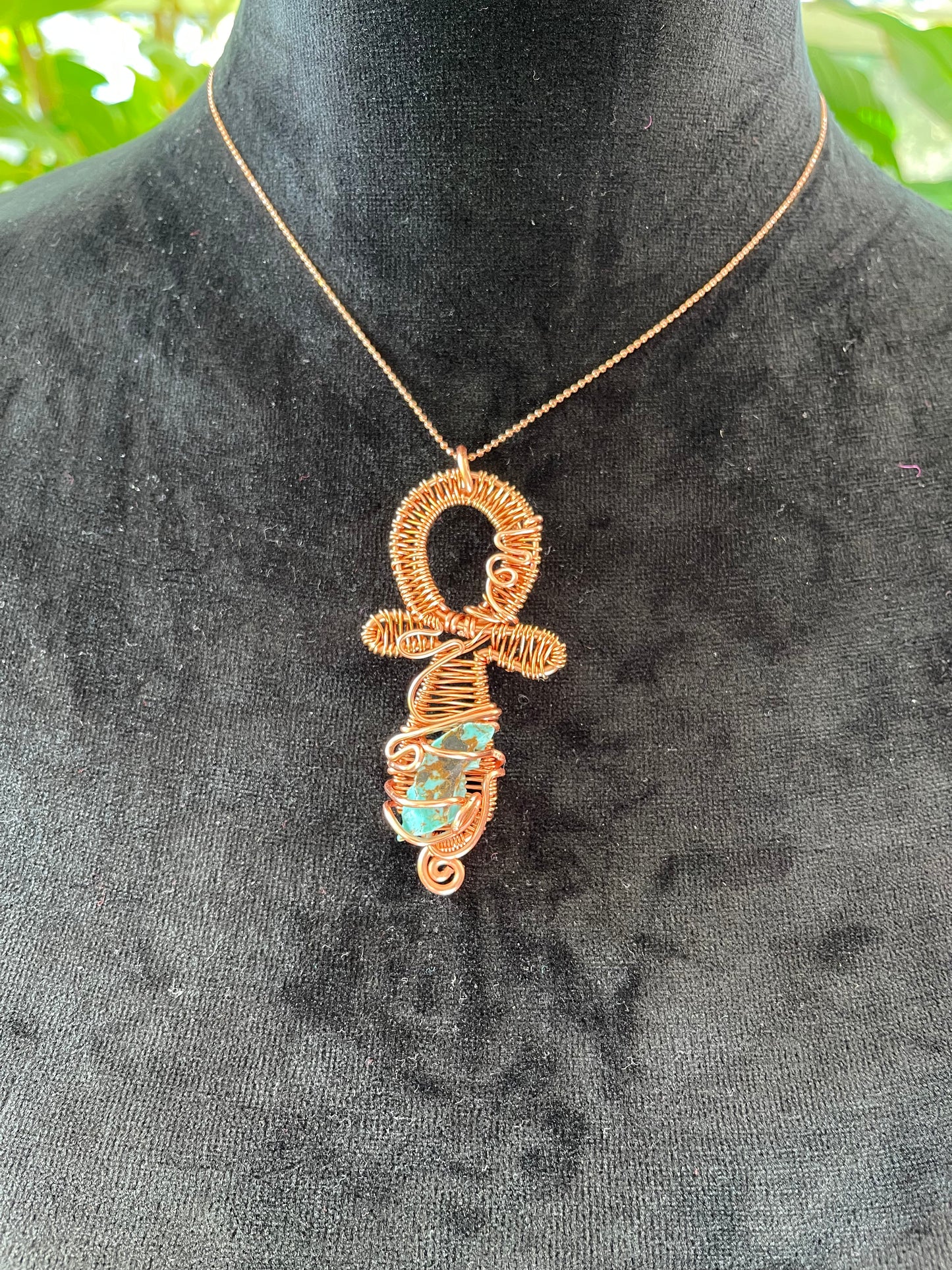 Turqouise Mini Ankh
