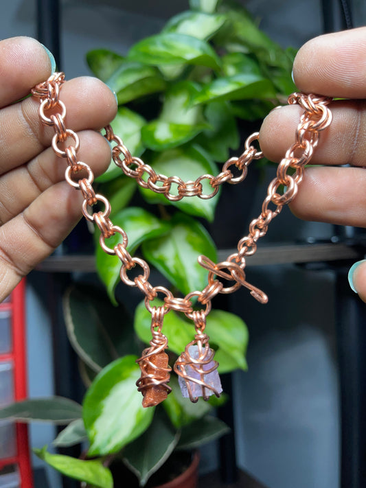 Crystal Tiny Links Anklet