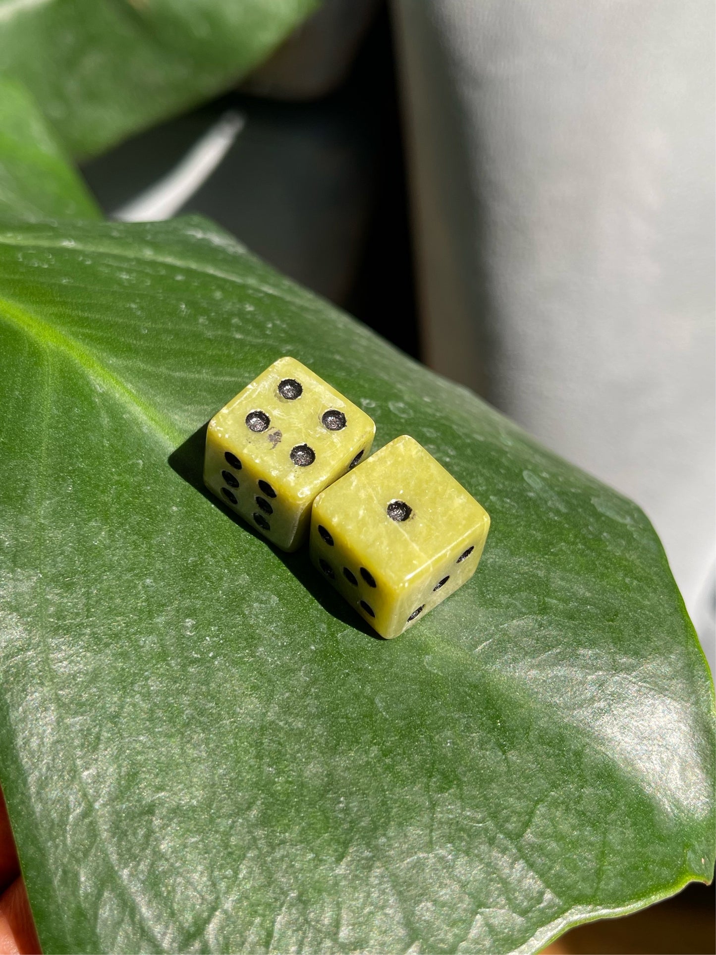 Nephrite Jade Crafted Dice