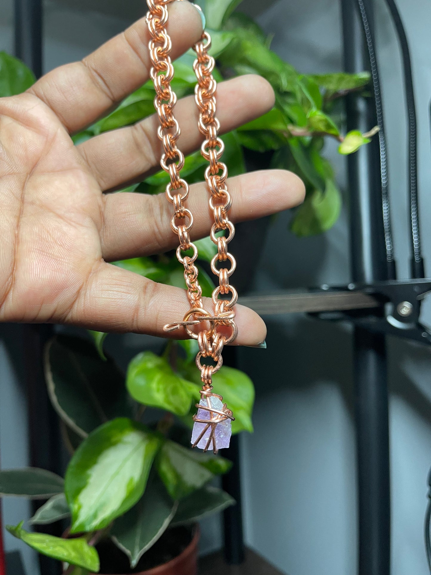 Crystal Tiny Links Anklet