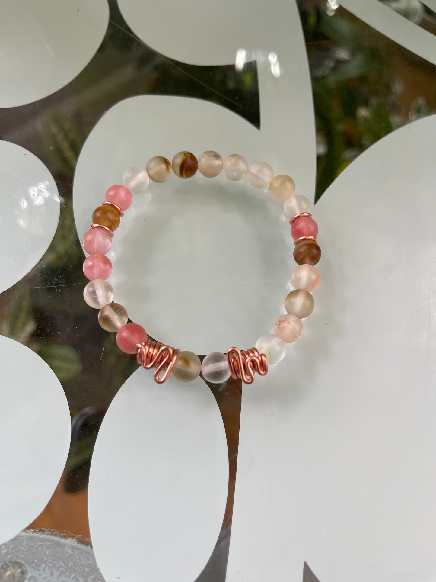 Cherry Quartz Beaded Bracelet