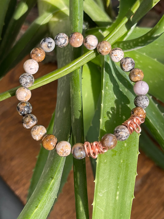 Dendritic Opal Beaded Bracelet