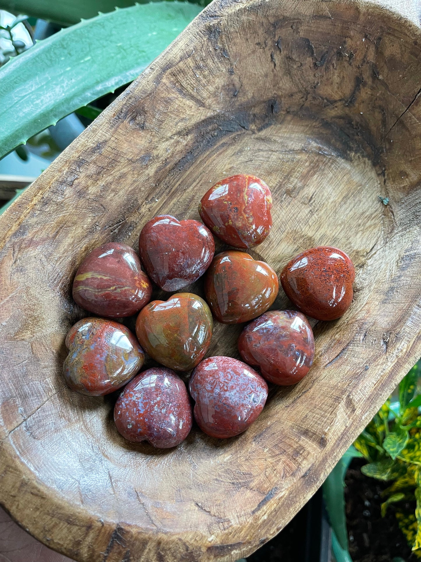 Red Jasper Heart