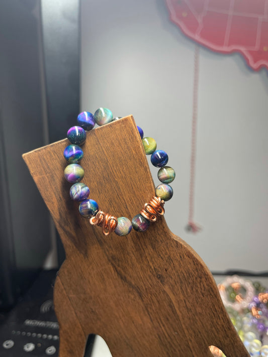 Galactic Tiger Eye Kiddie Bracelet