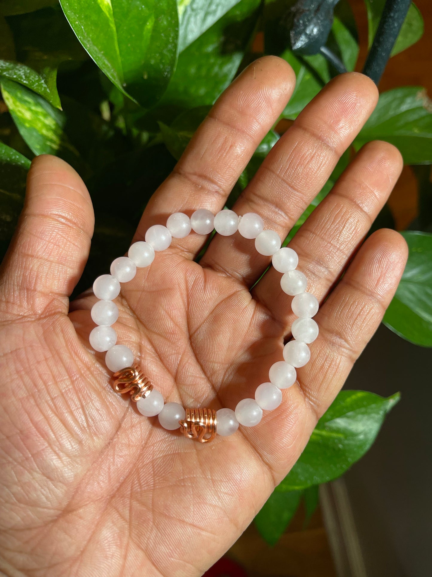 Rose Quartz Beaded Bracelet