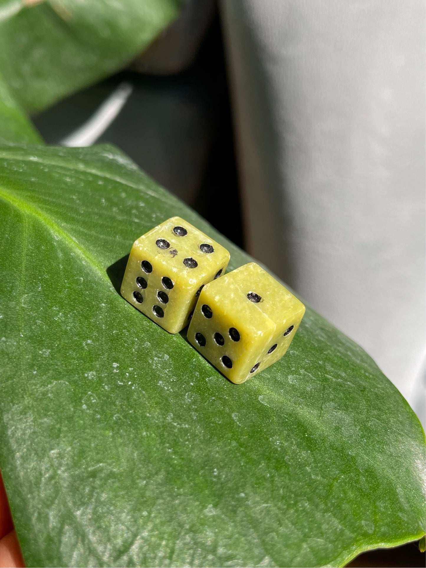 Nephrite Jade Crafted Dice