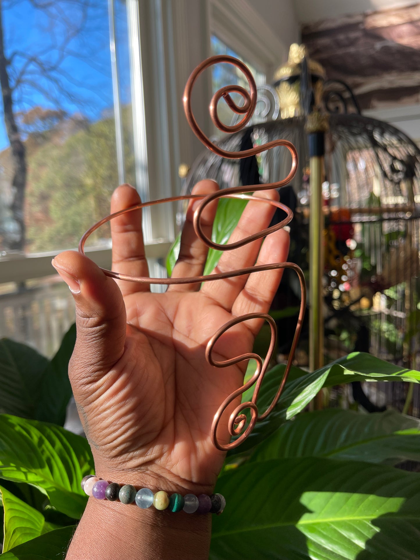 Sturdy Copper Arm Cuff