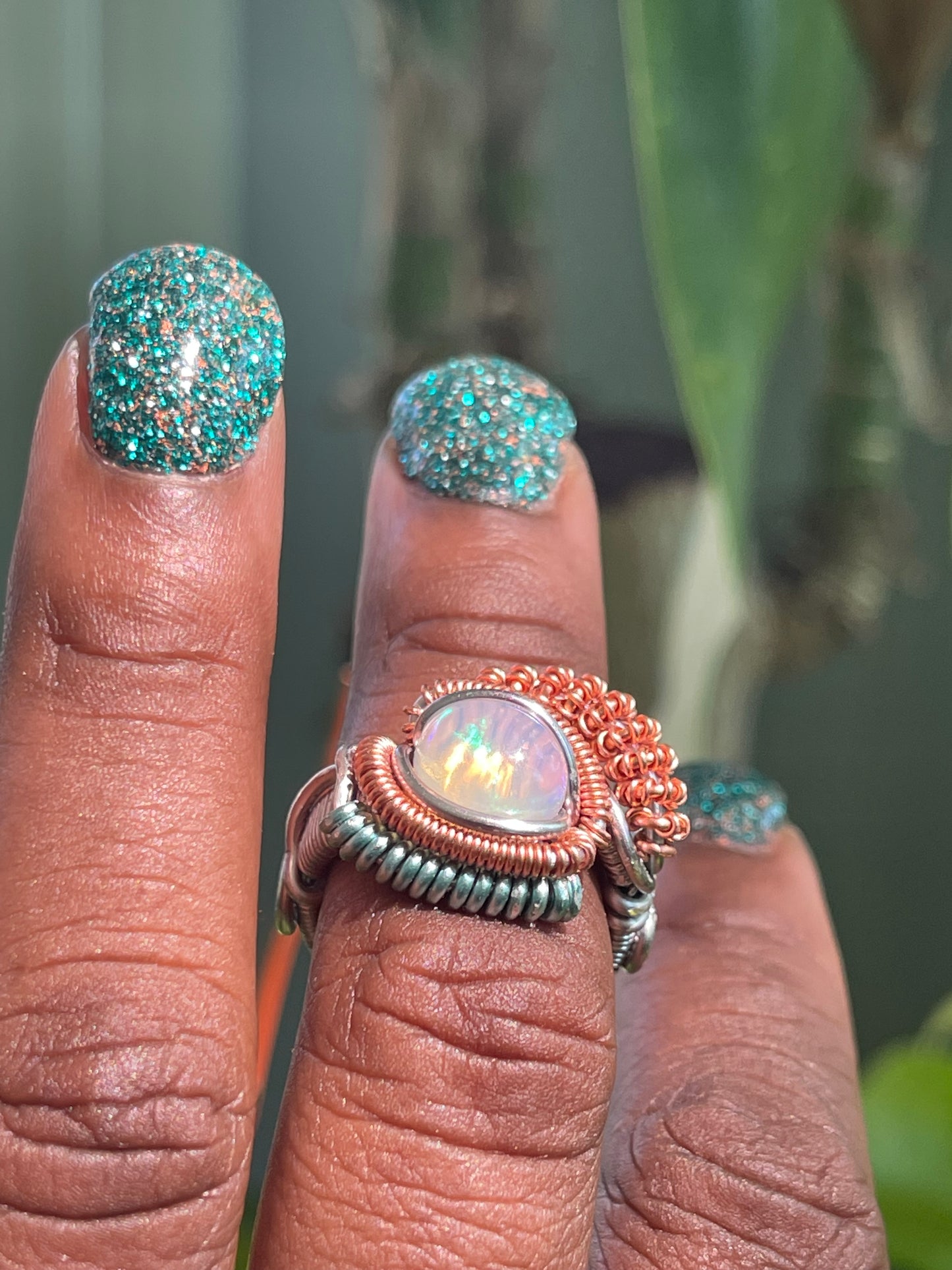Aquatic Dreams Opal Ring
