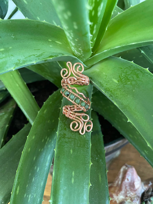 Genuine Jade Wrap Around ring