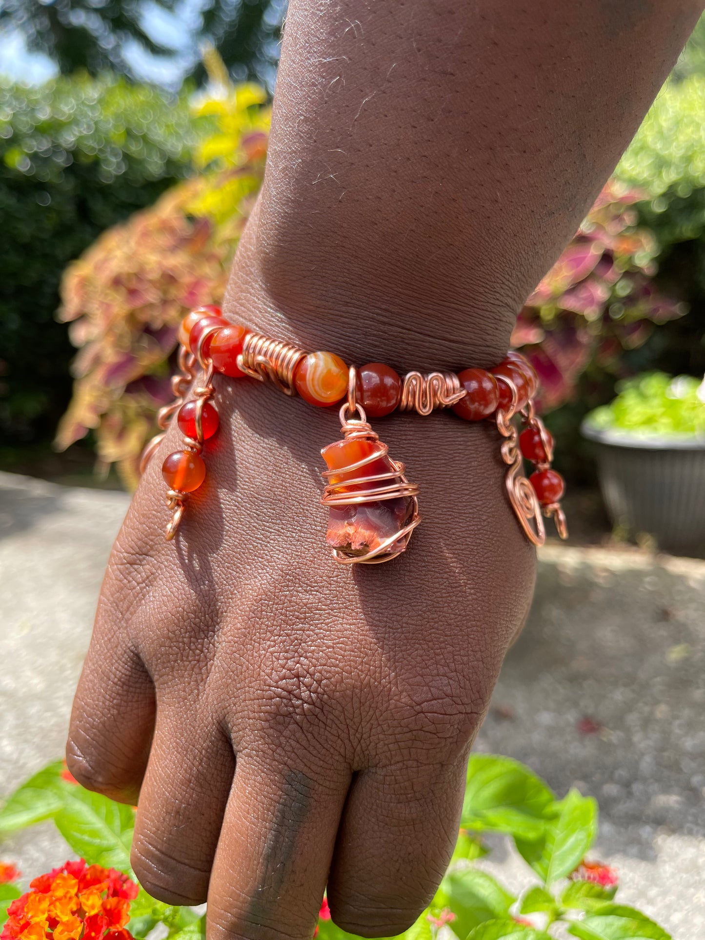 Carnelian Hera Charm Bracelet