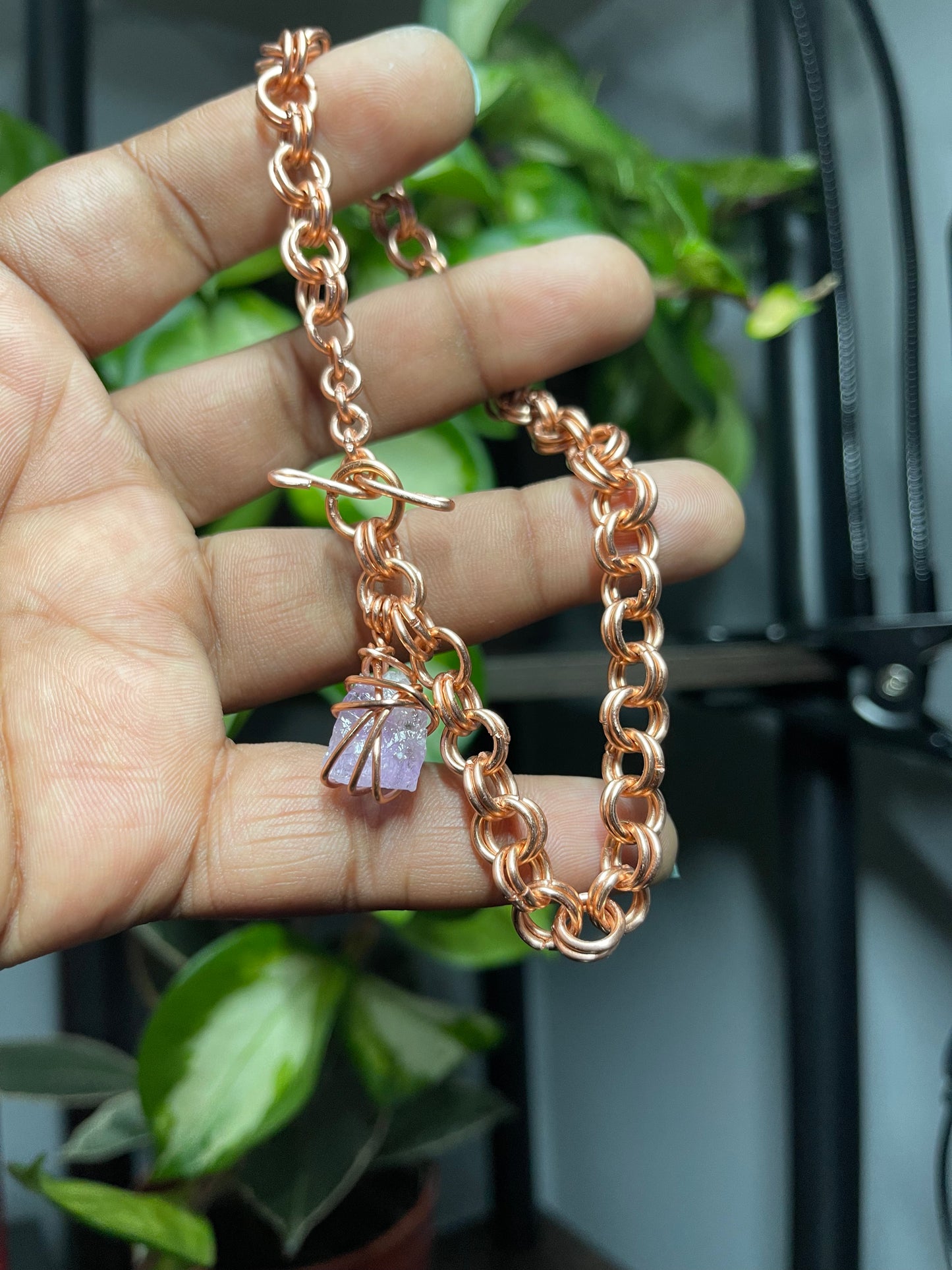 Crystal Tiny Links Anklet