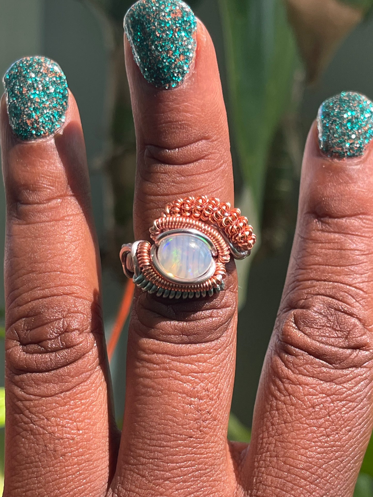 Aquatic Dreams Opal Ring
