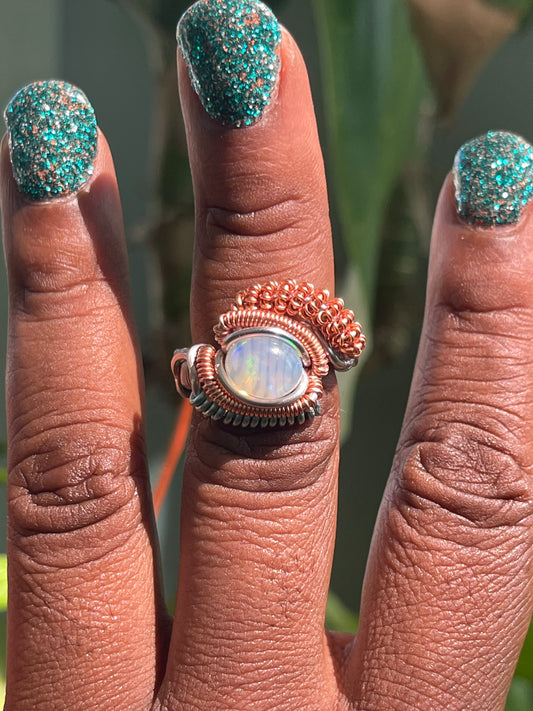 Aquatic Dreams Opal Ring