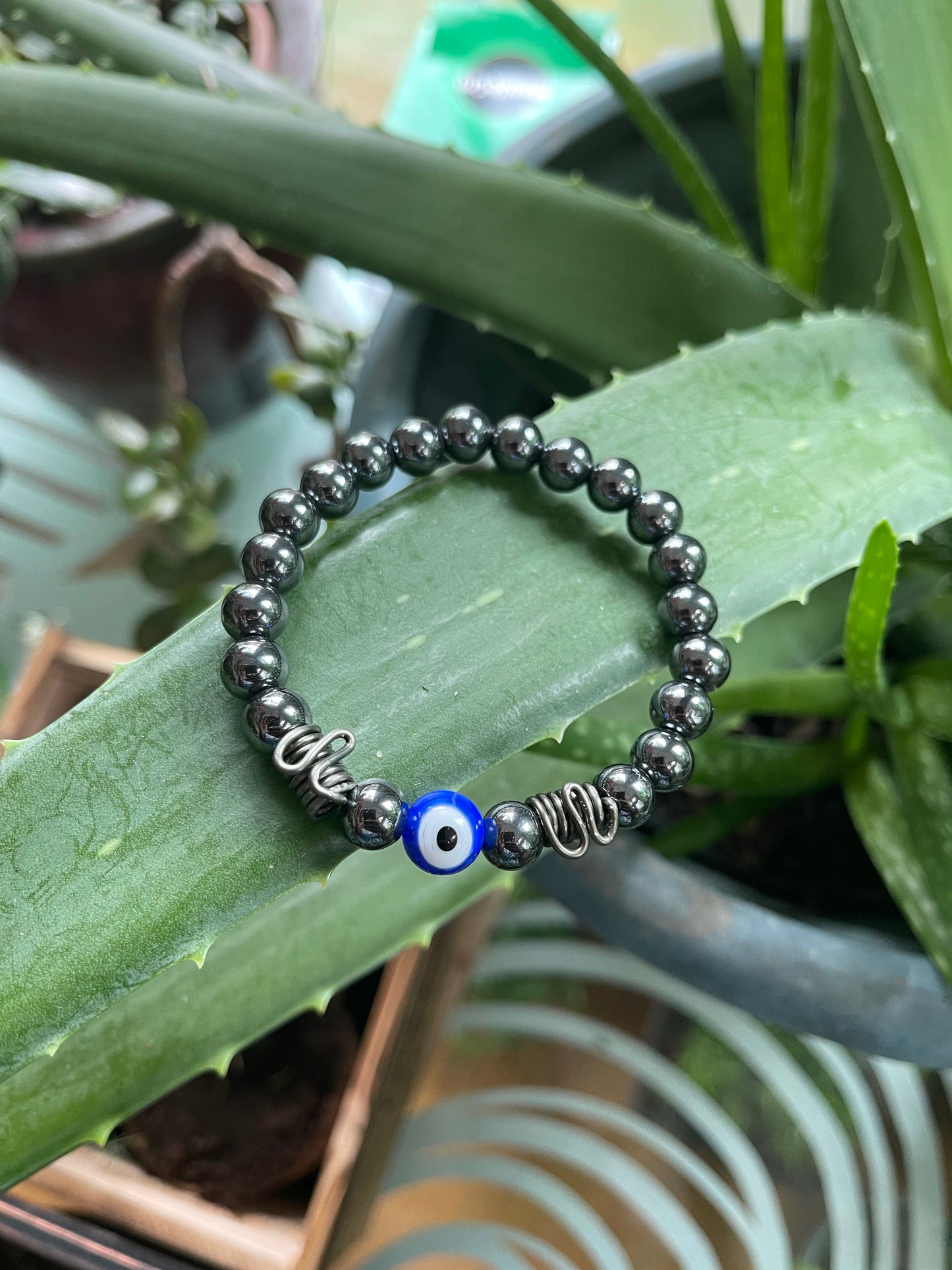 Evil Eye Hematite bracelet