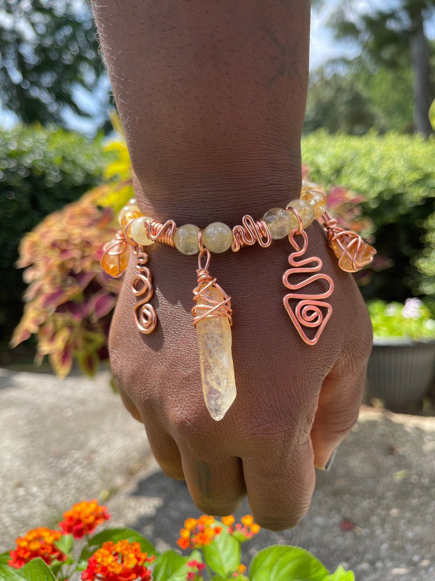 Citrine Hestia Charm Bracelet