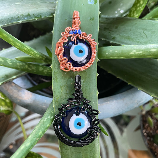 Evil Eye Glass Pendants