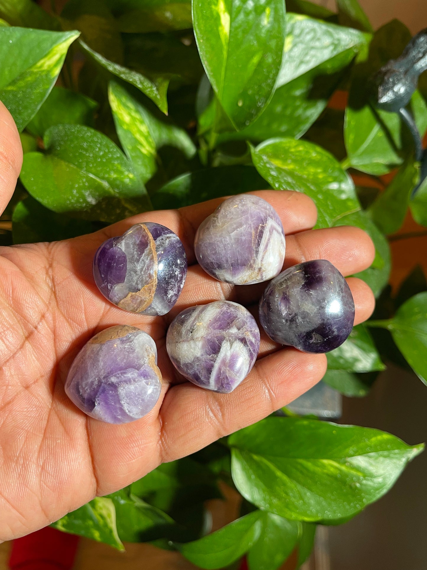 Amethyst Heart Crystals