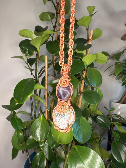 Amethyst & Moss Agate