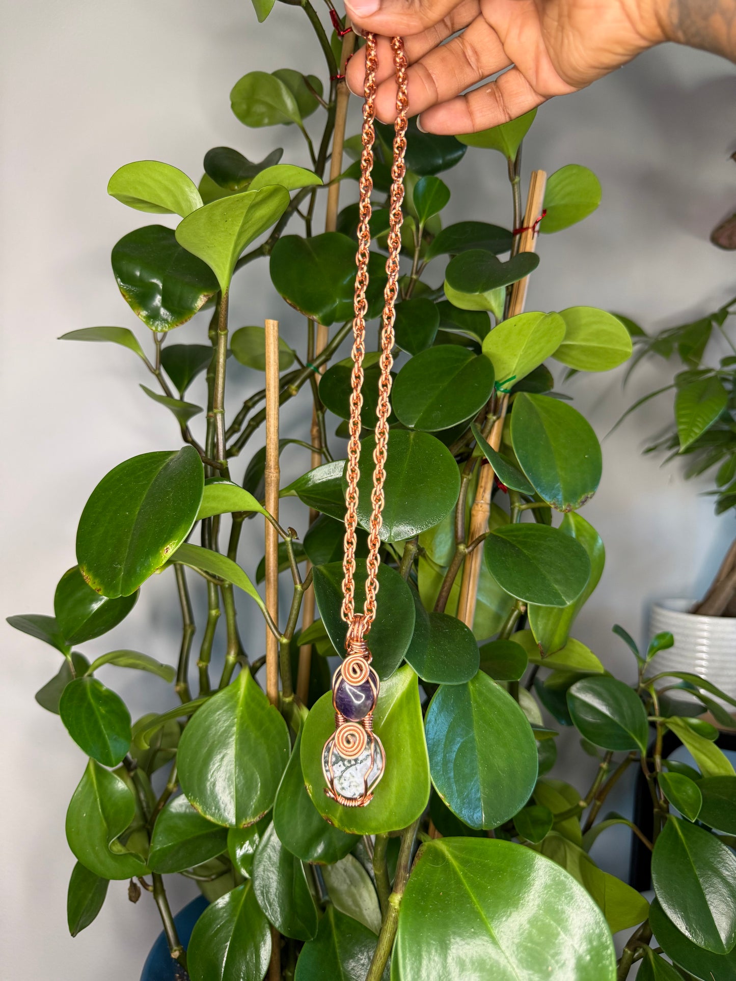 Amethyst & Moss Agate