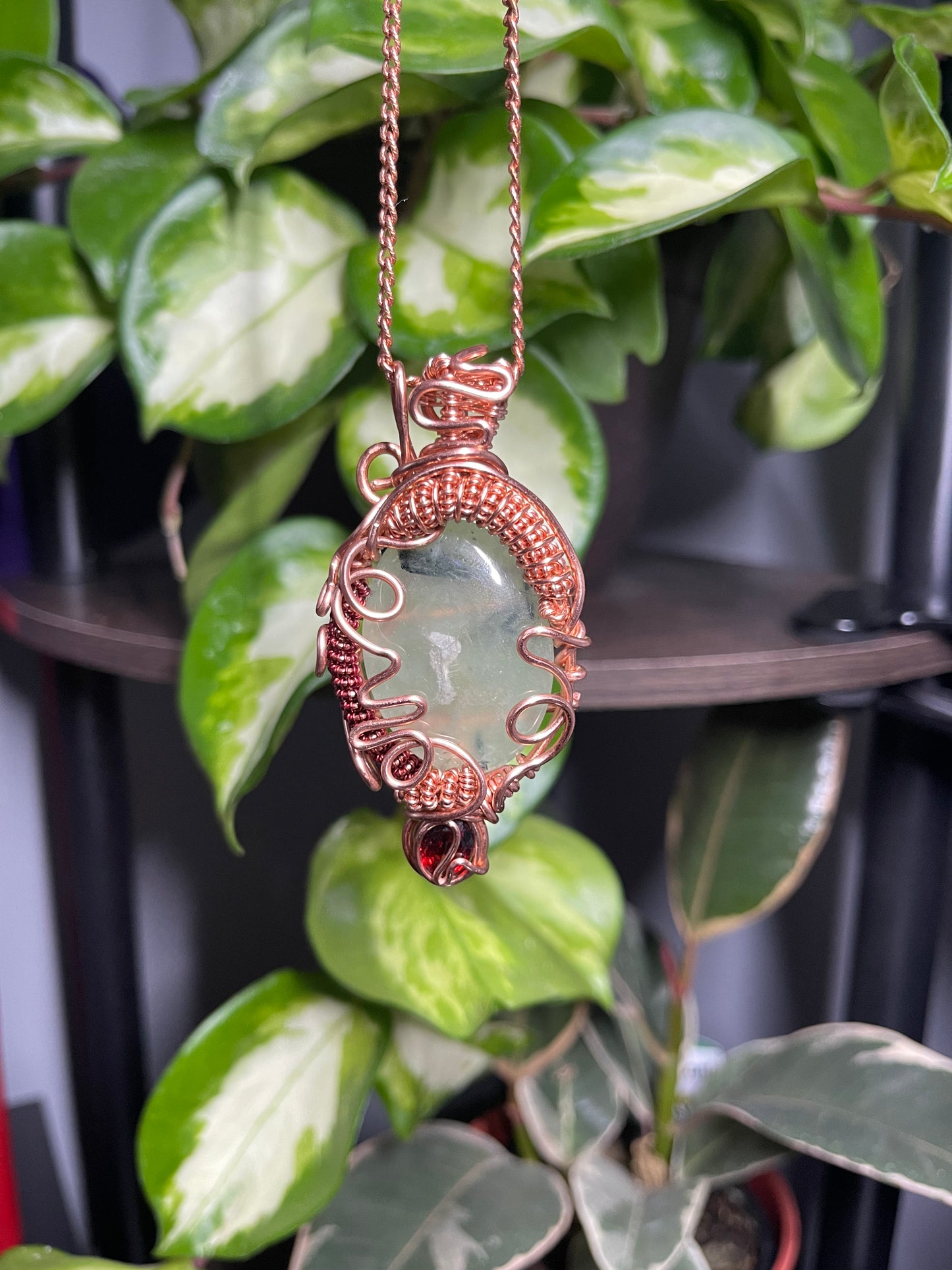 Prehnite & Garnet