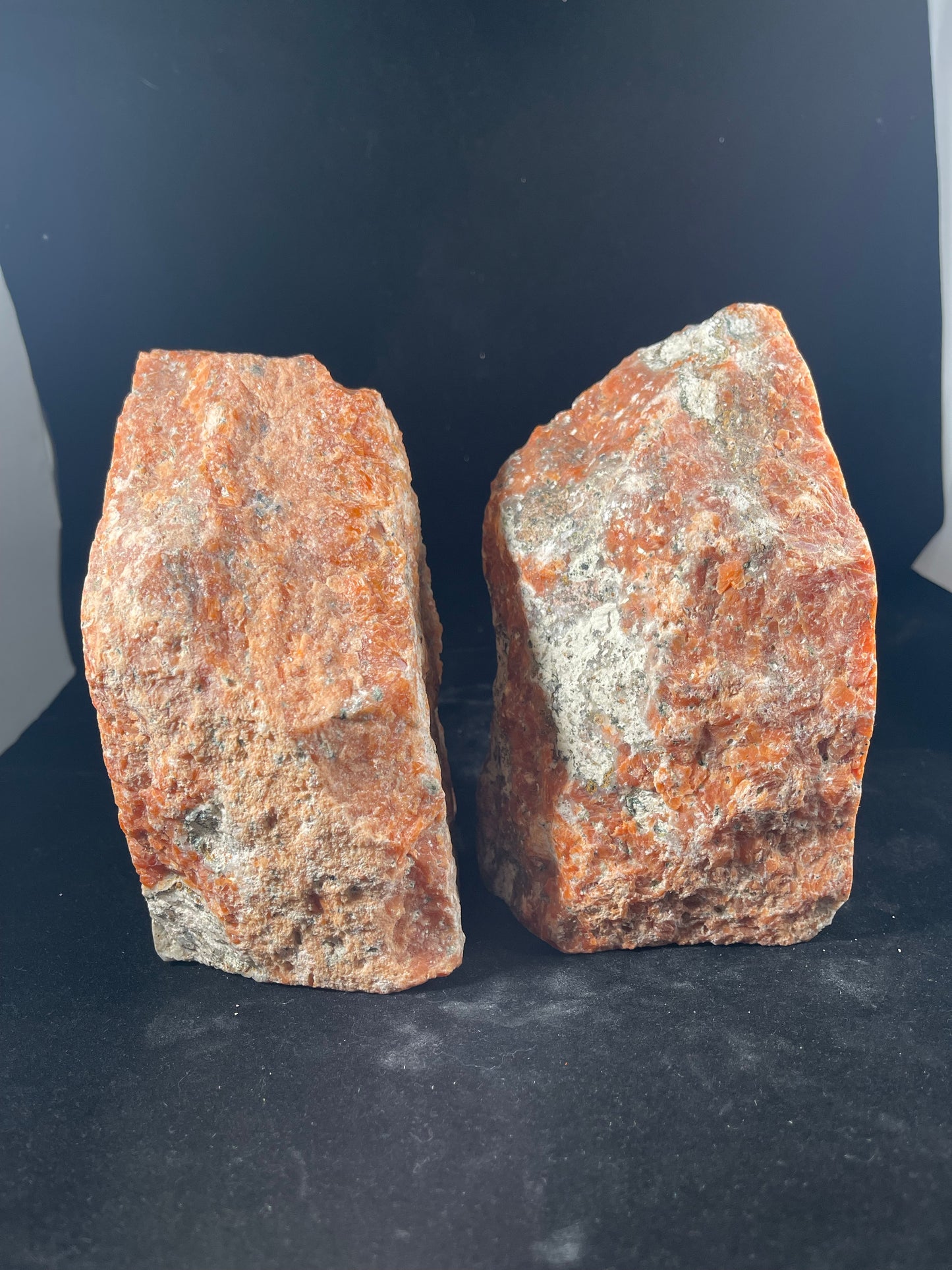 Large Orchid Calcite Bookends