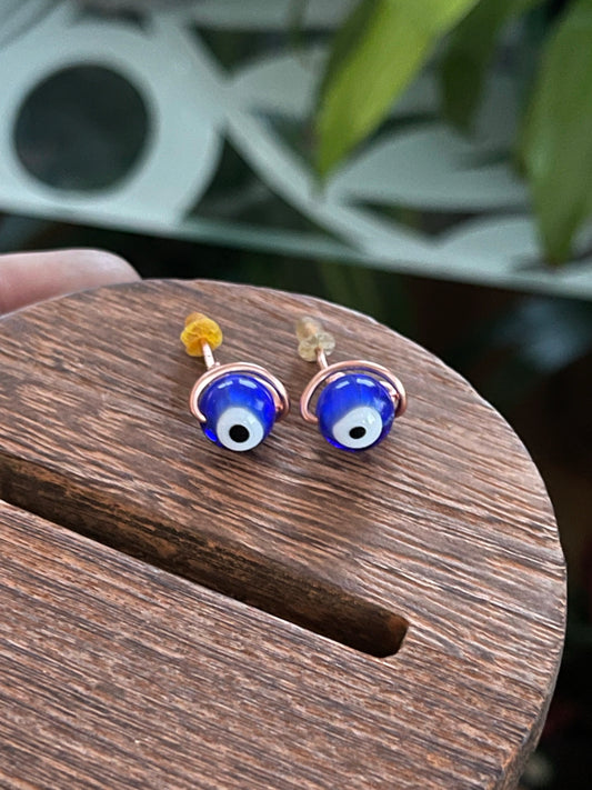 Evil Eye Stud Earrings