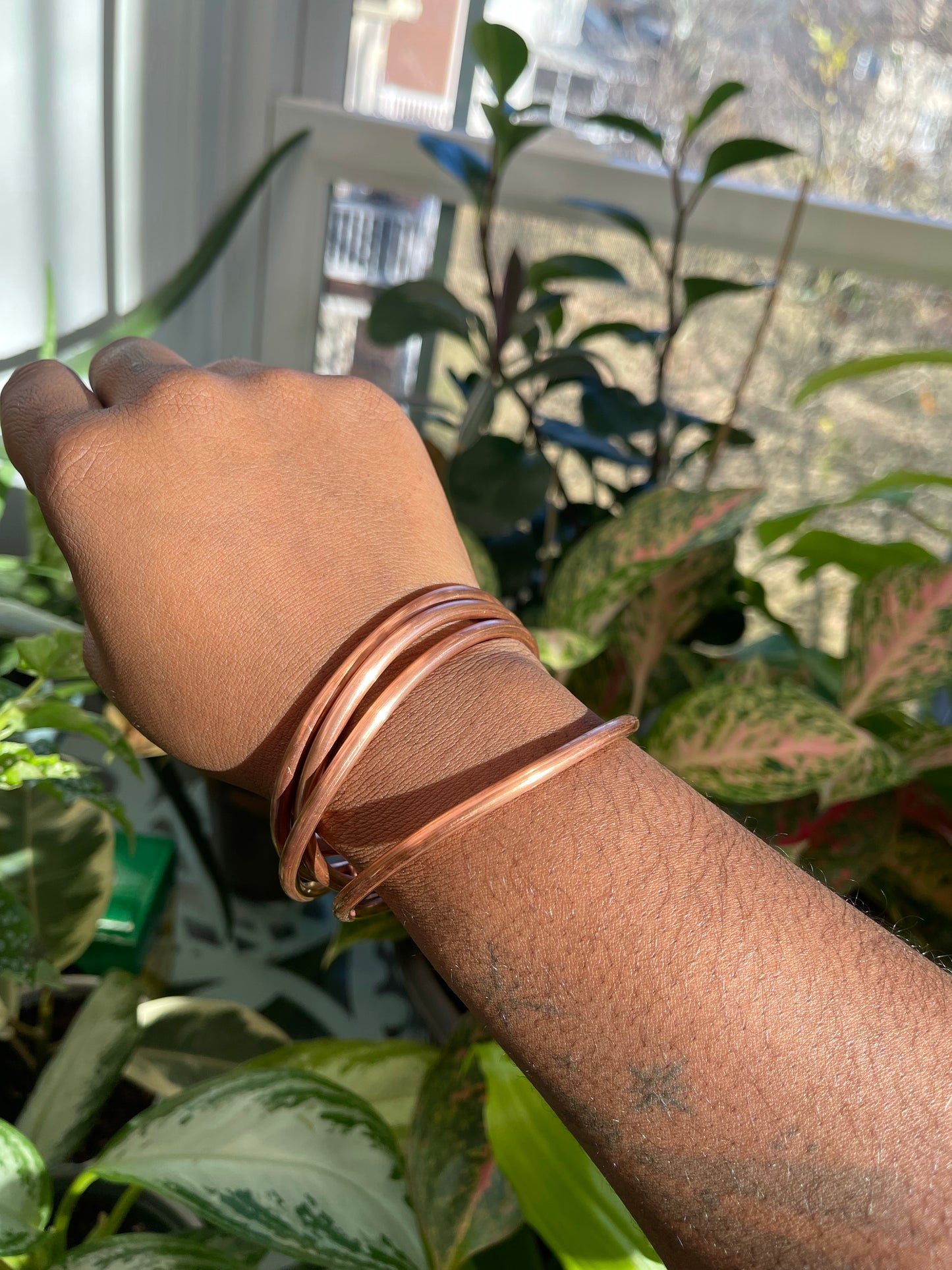 6g Hammered Bangles