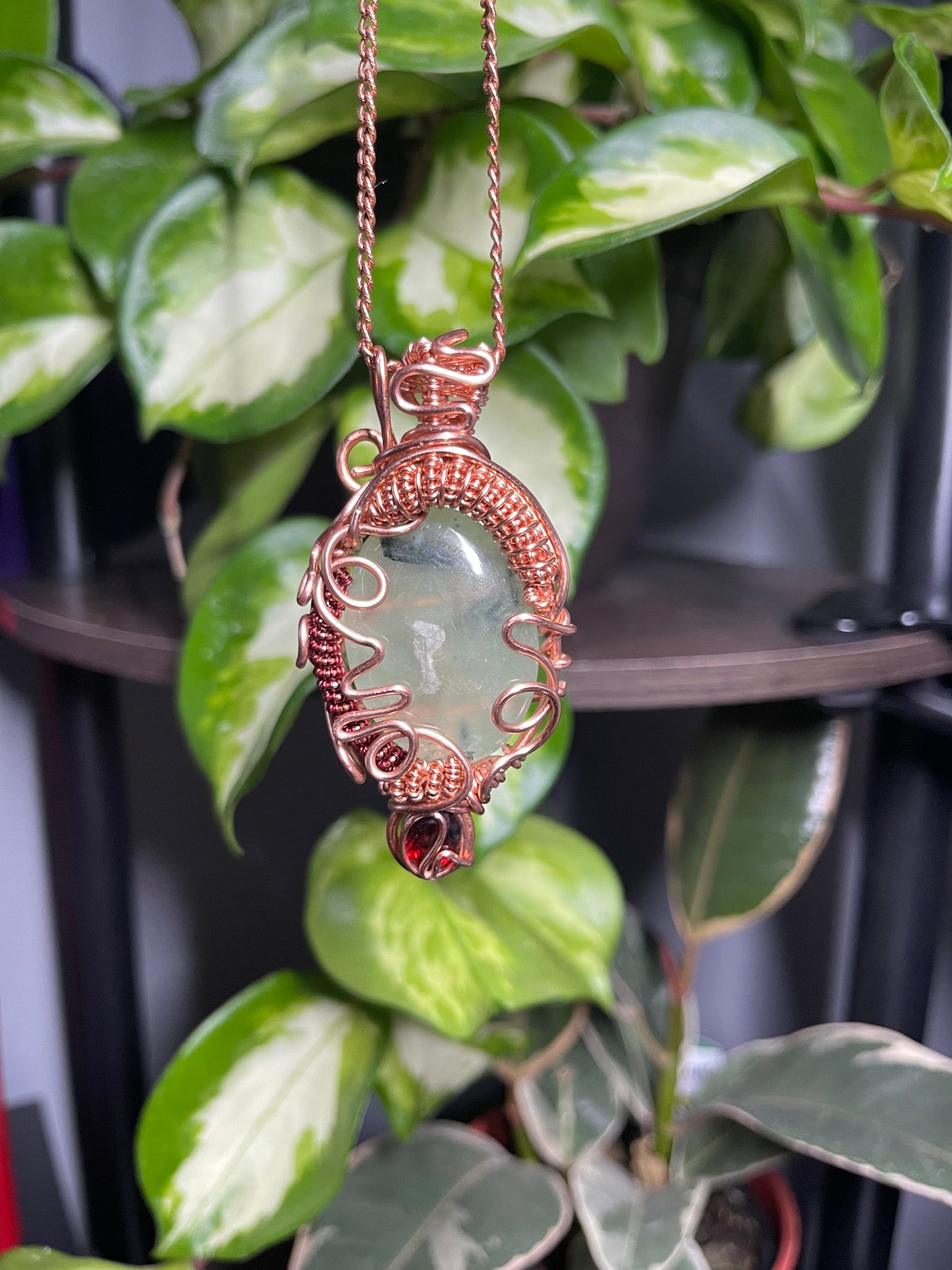 Prehnite & Garnet